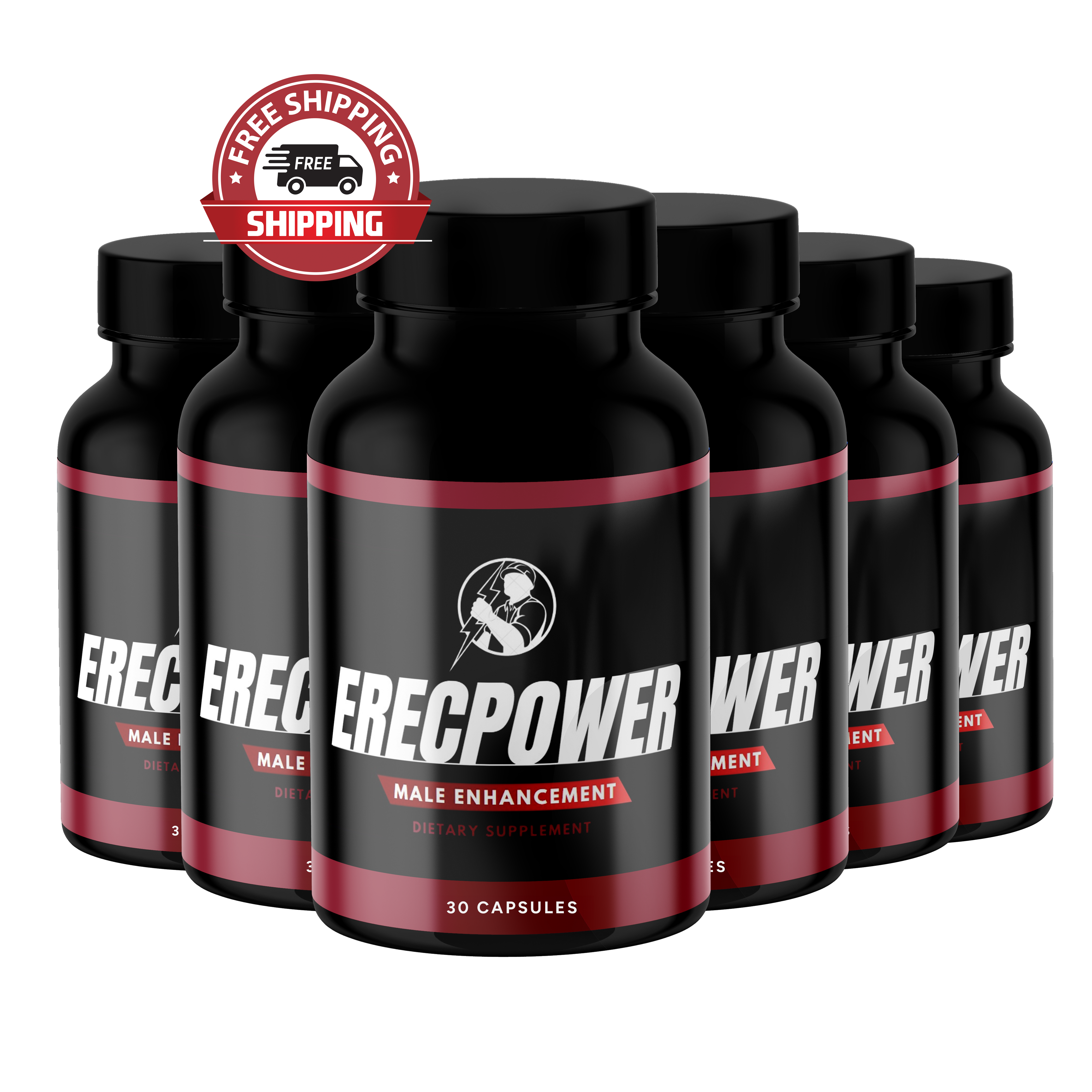 ErecPower 6 bottle package, 180-day supply